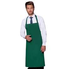 Basic Bib Apron (Forest Green) - Dark Green - View 1