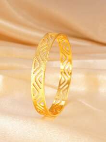 Joyería de boda de lujo estilo árabe y de Oriente Medio, brazaletes de cobre con destellos, brazaletes de boda para mujeres