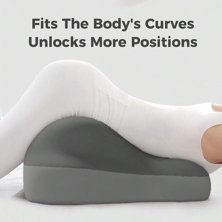 [Christmas Season]Discreet Wedge Pillow For Couples - Memory Foam Seat Cushion, Couples Butt Cushion For Pregnant Women For Sitting And Lying - 灰色雙拼 - 查看 1