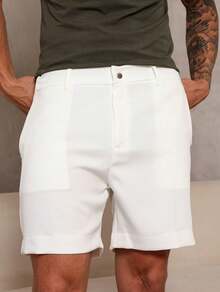 Mauricinho Tailored Casual Premium Shorts - trắng - Xem 1