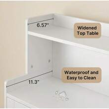 Bathroom Storage Cabinet With 2 Doors &Adjustable Shelves For Bathroom, Kitchen, Living Room