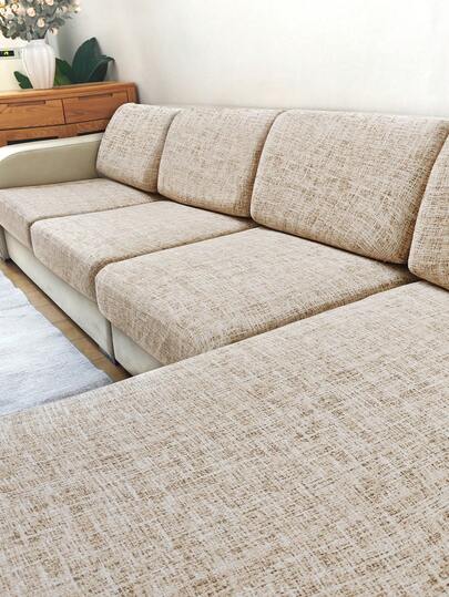 1 件印花可拆卸弹性沙发座垫套，适用于客厅、卧室、办公室沙发保护、家居装饰