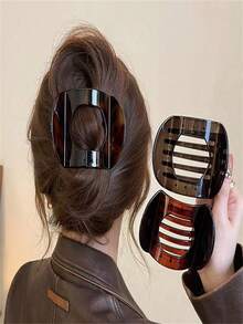 3pcs/1pc Women's Simple Leopard Print Hair Clip Is A Fashionable And Versatile Hair Accessory With An Elegant Style, Suitable For Daily Wear, Casual Parties, Commuting, Vacations, Hairstyle Design, Face Washing, Shower, Makeup, As Well As Matching Clothes And Other Accessories (3pcs Color Random), Claw Clips, Hair Slide, Hair Barrettes