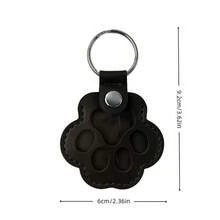 Pet Hair Memorial Keychain - Cute Paw Design With Space To Store Dog/Cat Hair, Pet Owner Memorial Accessory, Unique Gift Idea