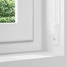 Tenda a rullo oscurante nera 40x150 cm larghezza tessuto 35,7 cm