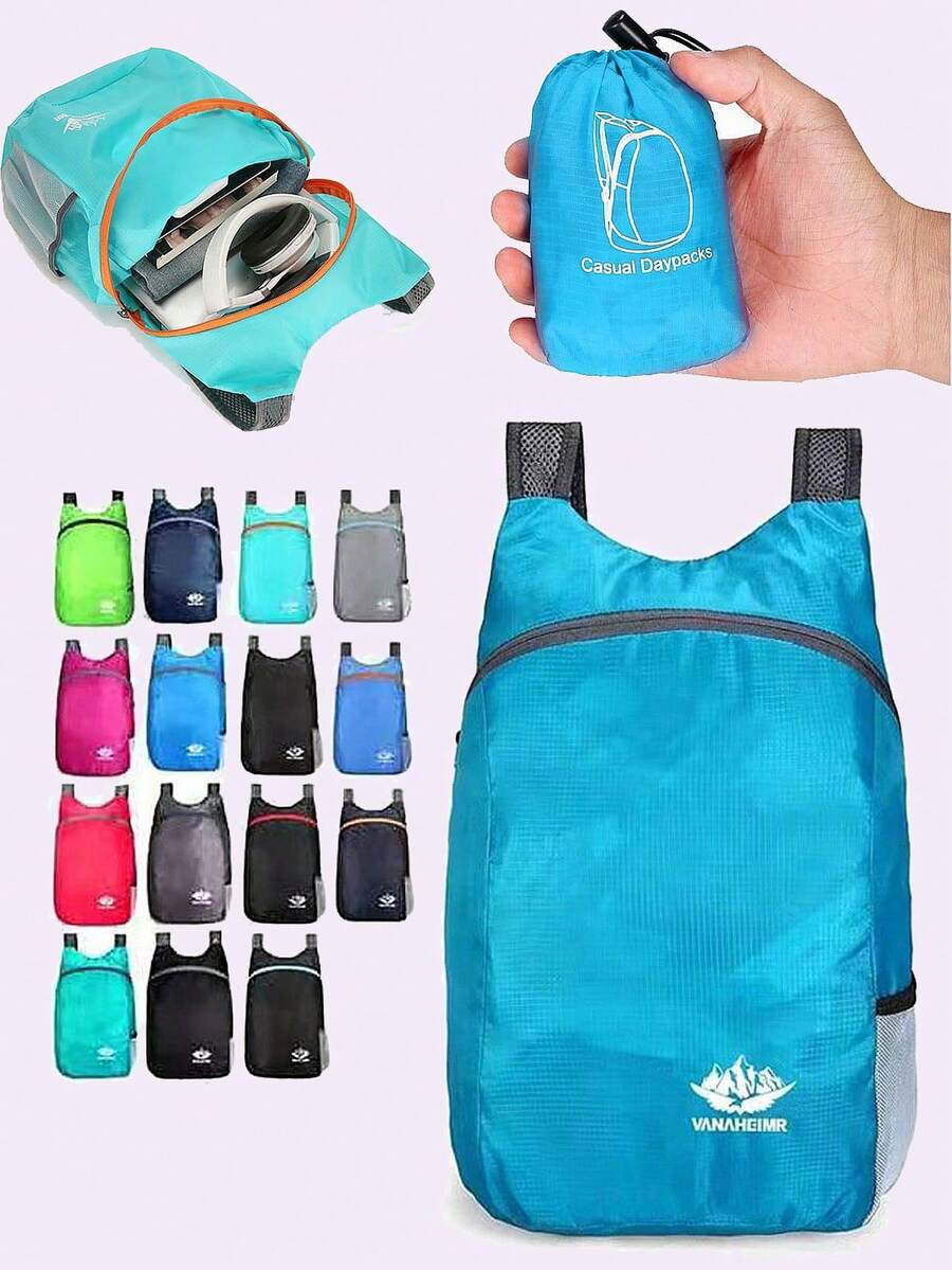 20升可折叠背包 - 防水、舒适折叠包、超轻便携收纳包、防水背包、户外运动背包、轻便便携收纳包、包、防水背包盒、运动休闲度假包、徒步包、周末旅行包、背包、旅行必备、大容量包、春季学习用品、书包、春季旅行背包、春季旅行背包、露营背包、学习用品包、学习配件、学习用品