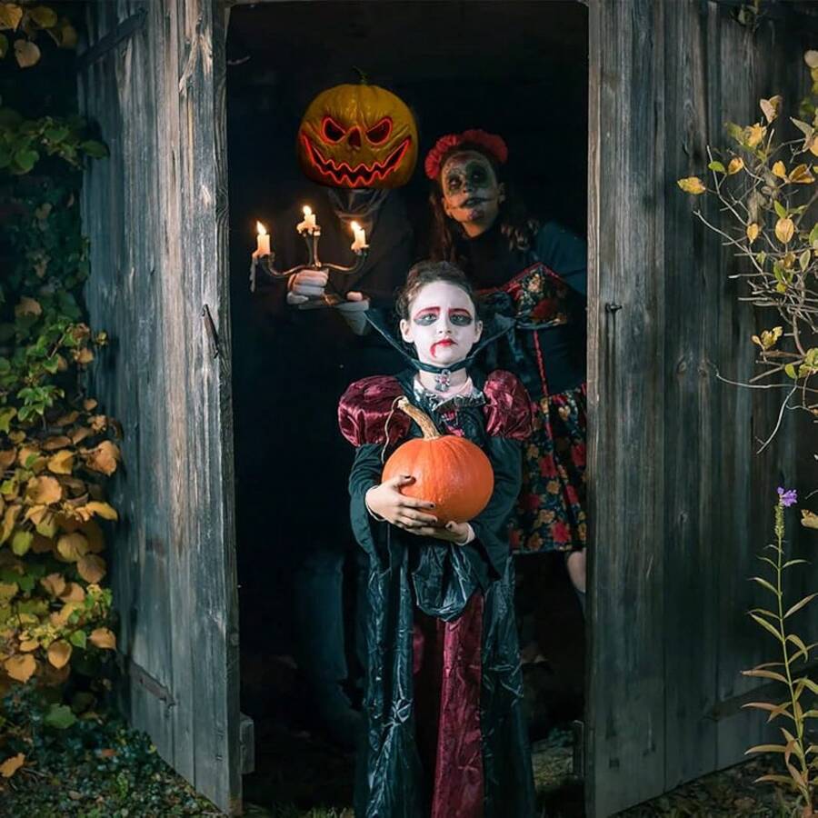 áscara de calabaza de miedo para Halloween,áscara de disfraz de cosplay,áscara de cabeza de calabaza de látex para - A - Ver 1