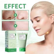 120g Mascarilla exfoliante de tomate de limpieza profunda, una mascarilla de arcilla infundida con extractos de menta y centella asiática, limpia en profundidad, hidrata, mejora los poros, elimina los puntos negros, reafirma la piel facial, dejándola talla grande suave. Adecuado para el cuidado facial diario. Otoño.