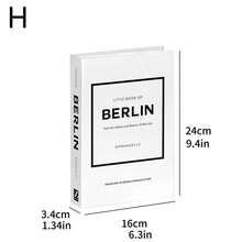 1/3 Peças Decoração de Livro Falso Dobrável Moderno, Livros Artificiais de Estilo Nórdico para Sala de Estar, Casa, Decoração de Loja, Adereços de Fotografia