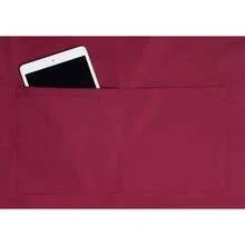 Karlowsky Basic Pocket Bib Apron (Bordeaux) - Red - View 3