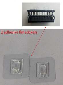 Black Plastic Kitchen Sink Organizer With Drain Rack, Cloth Holder & Utensil Storage – Multi-Functional Countertop Shelf For Sponges, Brushes & Towels, Bathroom Storage Rack | Open Grid Structure | Durable Plastic Rack, Kitchen Sink Accessories