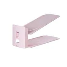 1pc Heavy-Duty Plastic Shoe Storage Organizer, Height-Adjustable, Space-Saving Two-Tier Shoe Rack System, Sturdy And Stackable Design With Non-Slip U-Shaped Grooves And Ladder-Shaped Frame