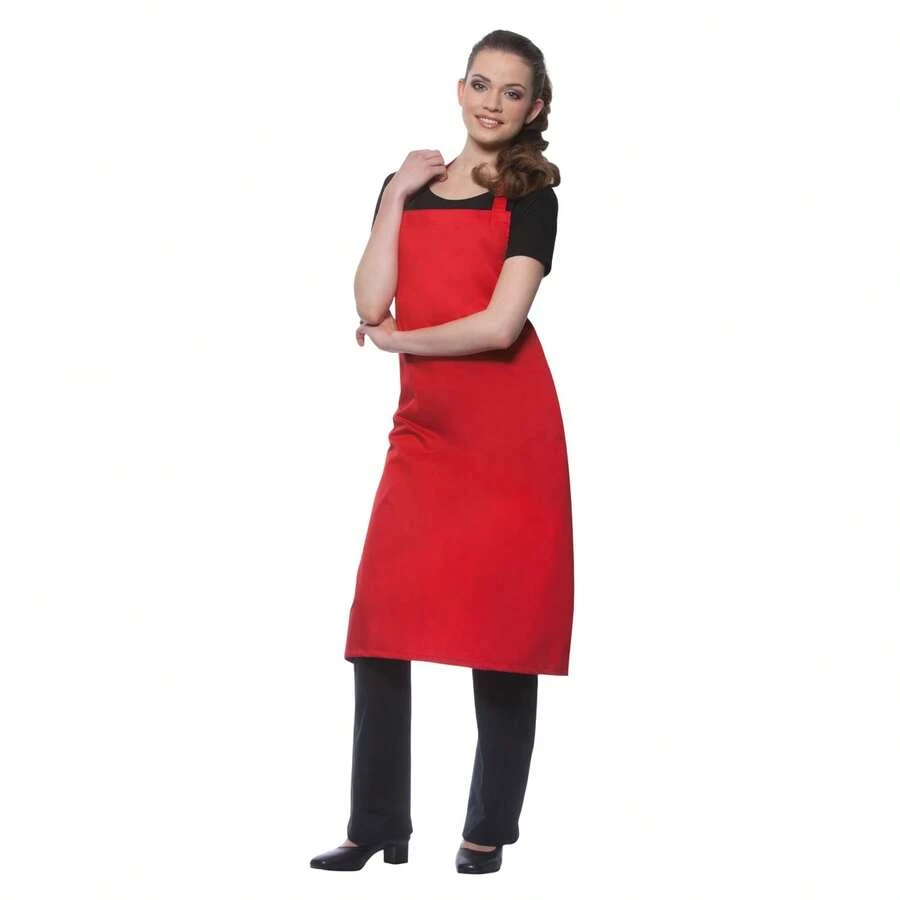 Basic Bib Apron (Red) - Red - View 1