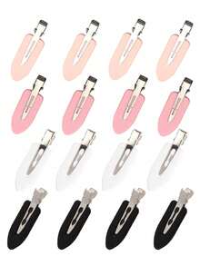 16pcs Simple & Stylish No Crease Hair Clips, Non-Slip Hair Claws For Women, Suitable For Parties, Dance, Daily Wear, Sending As Gift For Girlfriend Or Any Women In Any Occasion, New Year Gift Casual, School Stuff, College, Hair Accessories, Head Accessories, Hairpin - Multicolor - View 8