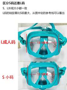 二合一呼吸管套装，带面镜和呼吸管，防水防雾，专业呼吸管面罩装备