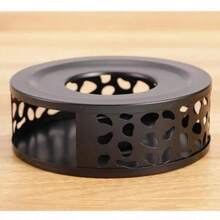 Réchaud à thé en acier inoxydable, chauffe-thé, réchaud de bureau isolé, réchaud chauffant, chauffe-thé à bougie, machine à thé d'extérieur, matériau épaissi robuste et durable, conduction de chaleur uniforme, conception compacte, facile à transporter, convient pour faire du thé, réchauffer le thé, chauffer le café, réchauffer les aliments, réchauffer le lait, simple et beau, surface ronde et lisse, conception de ventilation, scénarios d'utilisation illimités