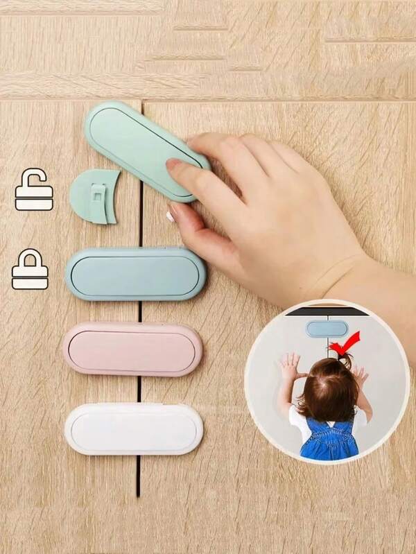 1pc Cabinet & Refrigerator Lock For Protection And Safety, Suitable For Drawers, Cabinets, Refrigerators, Closets And Food Storage Rooms, Oven Lock