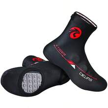 X-TIGER 骑行鞋套，涤纶材质，尺码 M-XL，保暖防风自行车鞋套，男女通用，适用于公路车和山地车 - 彩色 - 查看 12