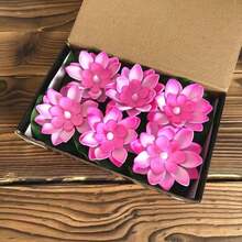 6 件/1 件 LED 莲花无焰浮水蜡烛、漂浮睡莲花园灯、户外池塘灯、情人节礼物装饰、圣诞节桌面装饰、婚礼、生日派对、家庭花园池塘装饰、排灯节装饰、节能电池供电（含电池）、水中底部亮灯