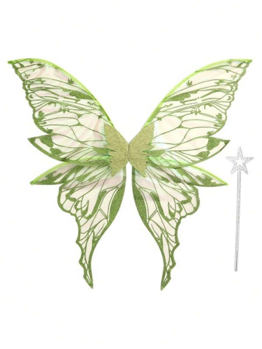 1pc New Holiday Party Halloween Makeup Prop Adult Costume Butterfly Wings Fairy Wings