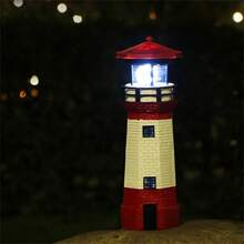 Solar Outdoor Rotating Beacon LED Sensor Garden Courtyard Waterproof Decorative Iron Art Landscape Lawn Light