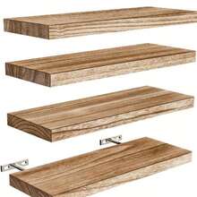 Drewniana, wisząca półka w stylu vintage, rustykalna | Przechowywanie i ekspozycja na ścianie | Wytrzymałe podparcie | Łatwy montaż | Dekoracja do wielu pomieszczeń: salonu, sypialni, łazienki, kuchni i gabinetu | Idealna do zdjęć, roślin i książek | Estetyczny dodatek do domu, elementy dekoracyjne półek, wisząca półka