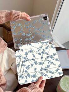 Vine Pattern Cover Compatible With IPad 10th Generation, IPad 10.2/Mini6/Mini7/9.7inch, Tablet Case Compatible With Samsung Galaxy Tab A9 Plus,3+Y Fold Anti-Bend, Reinforced Silicone Corners, Auto Wake/Sleep Function, Built-In Pencil Slot, Multi-Angle Foldable Stand - Perfect Daily Protection, Great Holiday Gift,Fashionable And Simple Pattern.