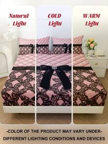 1 ga trải giường vừa vặn, bộ đồ giường, ga trải giường vừa vặn, ga trải giường vừa vặn, tấm phủ giường thân thiện với da, bộ đồ giường phòng ngủ mềm mại và thoải mái, tấm phủ nệm thời trang, tấm bảo vệ nệm toàn diện, phù hợp với giường đơn, giường đôi, giường cỡ Queen, giường cỡ King, nhiều kích cỡ có sẵn (không bao gồm gối và vỏ gối), có thể giặt máy. - Nhiều màu - Xem 9