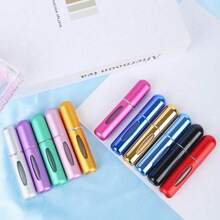Perfume Refill Bottle Portable Mini Refillable Spray Can, Empty Cosmetic Container Travel 0.17oz + 1 OPP Bag, Mini Refillable Perfume Bottle, Bottom Filled Travel Perfume Spray Bottle, Vintage Perfume Spray Bottle, Glass Perfume Bottle, Portable Fragrance Container, Portable Scent, Fashion Perfume Bottle, Compact Sprayer, High Quality Sprayer, Leakproof Spray Head, Perfume Dispenser, Frequent Traveler, Perfume Lovers - Hồng - Xem 6