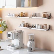 Tomnk 6pcs Floating Shelves For Wall, Floating Shelves With Storage, Shelves For Room Wall Decor For Bedroom, Bathroom, Living Room, Office - Nhiều màu - Xem 8
