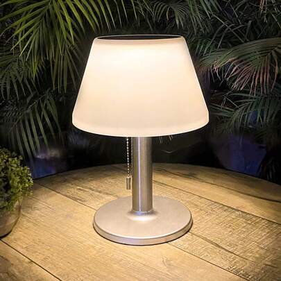 مصباح طاولة شمسي لديكور المنزل، مصباح طاولة بار خارجي مقاوم للماء، مصباح طاولة خارجي لفيلا وحديقة، مصباح شرفة، ديكور غرفة المعيشة