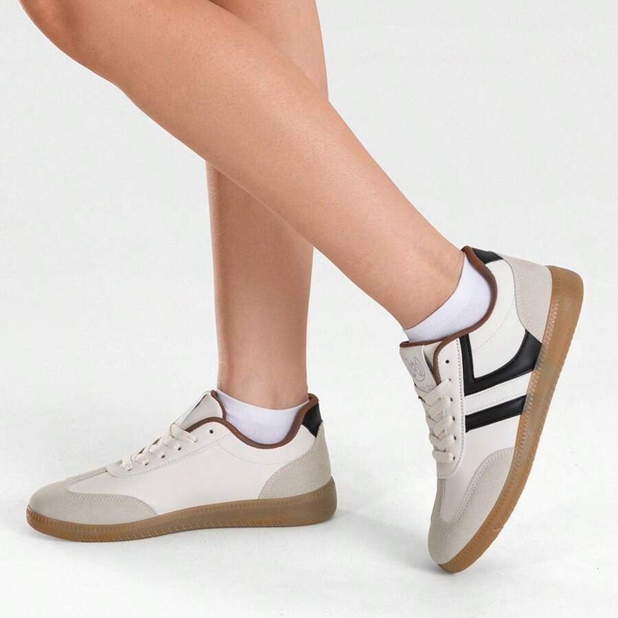 WEIDE Zapatos para mujer versátiles, tenis de mujer casuales retro para uso diario con suela resistente y estilo cómodo