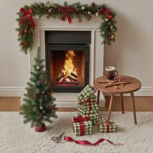 1卷超长巨型包装纸 - 绿白格子或粉白格子，圣诞节和情人节礼物包装，防撕裂，厚实耐用 - 适用于礼品、贺卡 - 优雅简约设计，节日贺卡装饰，简约包装，结实涂层纸包装，情人节装饰，情人节礼物包装 - 綠色 - 查看 6