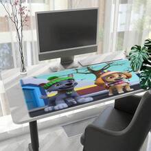 1pc  Cartoon Characters Large Mouse Pad - Anti- Rubber Desk Mat With Vibrant Printed Surface, Perfect For Gaming & Office Use, Ideal Gift For  Fans, Kids & Family, Office & Gaming Desk Mat | Playful Cartoon Design | Durable Desk Mat, Mouse Pads For Desk,  Mouse Pad, Large Desk Mat