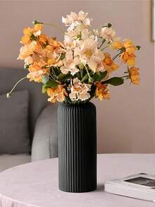 1 pièce Vase en plastique composite incassable, vase de table simple de 7,8 pouces de haut pour fleurs séchées, décoration de fleurs artificielles, décoration de maison, décoration de bureau, convient pour centres de table de mariage, décoration de pièce, vase à fleurs, vase en verre
