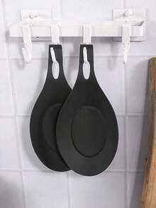 2 PCS Spoon Holders, Easy To Clean, Insulated Spoon Holders, Kitchen. Kitchen Small Tool Spoon Mat, Silicone Spoon Mat, Insulated Spoon Mat, Flavored Plate Mat, Restaurant Spoon Rack, Essential Home Item, Christmas Gift. - Multicolor - View 9