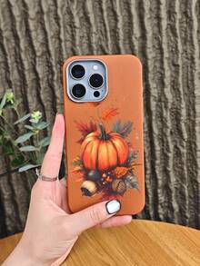 Handy hülle mit Herbstkürbis-Ahornblatt-Eichel-Aufdruck für Herbst, Halloween, Thanksgiving, ästhetisches Design, Schutzhülle, stoßfest,kompatibel mit iphone 17 pro max/17 pro/17/Air/16promax/16pro/16plus/16/15promax/15pro/15plus/15/14promax/14pro/14plus/14/13promax/13pro/13/12promax/12pro/12 - Schwarz(black) - Übersicht 8