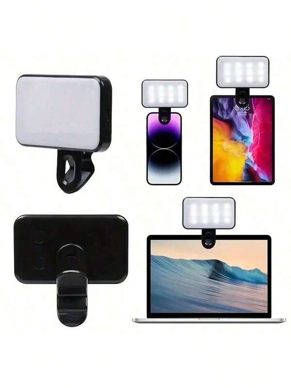AXNEN Portable Mobile Phone Selfie Light, Portable Mini Clip-On Fill Light With Three Adjustable Lighting Modes, Suitable For Mobile Phones, Cameras, Laptops, IPads, Selfies, Video Conferences, And Vlog Lighting.