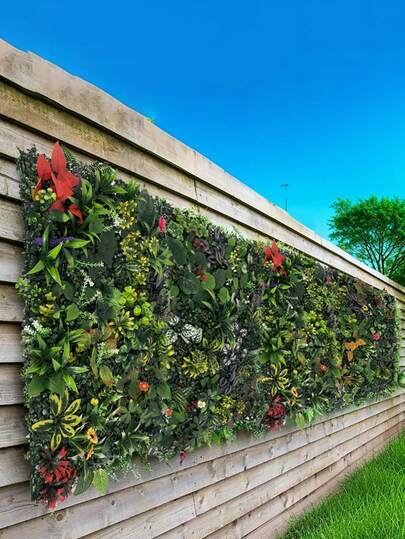 1PC 25*25CM Green Plant Wall Background Wall, Wall Door Head Simulation Plant, Lawn Wall. Simulation Plant Wall, Green Wall. Background Wall, Front Door Simulation Plant, Lawn Wall Grass, Artificial Plant Wall