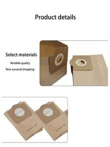 1/3/6 Pcs Vacuum Cleaner Dust Bags Compatible With Karcher 6.959-130.0, A2204, Wd3.300, Mv3, Wd3, Paper / Non-Woven Material,Tool Accessories,Large Capacity Durable Design, Easy Replacement, Transparent Filter Chamber, High-Efficiency Filter Material.