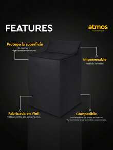 Cubierta para lavadora/secadora para máquina de carga superior, cubiertas antipolvo para lavadora - resistente al agua, anti-UV y resistente, a prueba de sol, se ajusta a la mayoría de lavadoras/secadoras del mercado, bolsa, organizador, almacenamiento