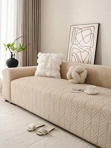 Dicke Ganzjahres-Sofabezug - Elastischer Stretch-Einteiler, Haustier-resistent, maschinenwaschbar, Flauschstoff, passend für Einzel-/Doppel-/3-4-Sitzer & Eckschlafsofas mit passenden Kissen (Klassisches Design), Sofabezüge