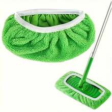 2/4/6/8PCS Green Reusable Mop Pads Refills Fit For - Washable Microfiber Wet And Dry Mop Pad Compatible With Sweeper Mops, Perfect For Surface And Hardwood Floor Cleaning(Mop Is NOT Included) - Grass Green - View 5