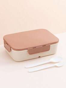Microwave , Leak-Proof, Layered Lunch Box, Suitable For Children, Adults, Students, And Working Professionals - Brown - View 6