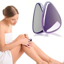 1pc Crystal Painless Hair Removal Tool, Unisex Reusable Exfoliating Depilator For Back, Arms, Legs - Multicolor - View 3