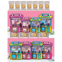 Set de 10 pungi cadou portabile pentru gustări, pungă de bomboane în formă de rucsac cu imprimeu de desene animate și fereastră transparentă, ideală pentru cadouri de petrecere și ambalaje pentru ocazii speciale, cum ar fi Paște, Ziua Îndrăgostiților, nunți și zile de naștere