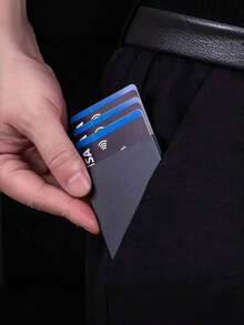 Carteira Masculina Porta-Cartões: Carcaça de Liga de Alumínio Pop-Up, Design Inteligente, Anti-Roubo RFID, Ultra-Fina e Simples, Bolso Frontal Comporta 5-6 Cartões, Design Slim Unissex para Negócios, Porta-Cartões de Crédito com Proteção RFID em Alumínio, Porta-Cartões Automático de Pop-Up (Prata), Bolsa para Cartões, Carteira Feminina, Porta-Cartões