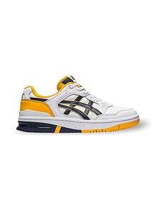 Giày thể thao nam Asics Model EX89 Thể thao thoáng khí Nhẹ thấm hút mồ hôi Đa năng Logo trơn Dễ giặt Dùng ngoài trời Hàng ngày Trắng/Cam 1201A476.112 - Trắng/Cam - Xem 5
