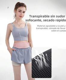EstiloTendenciaCangurera Deportiva Para Hombre Mujer, Cangurera RiñOnera Deportiva Para Correr, RiñOnera De Marcha Con CinturóN Regulable, Impermeable Y Ligero, Para Viaje, Correr, Ciclismo Y Gimnasio (Blanco)Calidad PremiumVersióN Mejorada - Gris - Ver 7