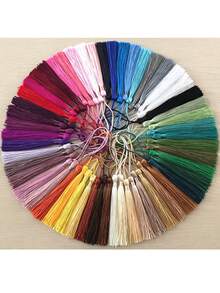 50个/包 13厘米软流苏 涤纶丝小流苏吊坠 靠垫书签 挂饰 流苏配件 庆祝婚礼装饰 - 50個流蘇 - 查看 1